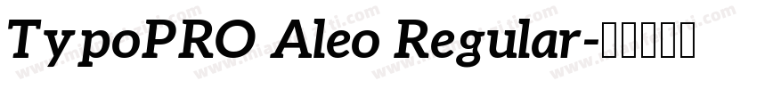 TypoPRO Aleo Regular字体转换